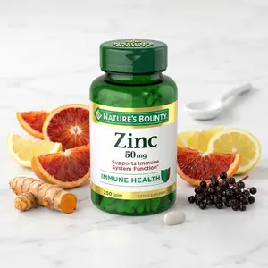 Zinc 50mg Caplets — Daily Immune & Skin Health Supplement, Gluten Free , 250 Count (Pack of 1)