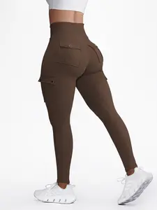 Women's High Waist Slimming Leggings with Side Pockets, Brittany Shaping Pants, Casual Fashion Home Wear, Comfortable Fit All Seasons