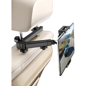 3-in-1  Car Headrest Tablet Holder, Road Trip Essentials for Kids, Adjustable Back Seat Tablet Car Mount for iPad Pro/Air/Mini/Galaxy/Fire 4.7-11", Perfect Travel Gift