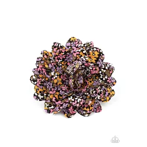 Positively Flower Patch - Black Color with Colorful Flower Design and Unique Shapes