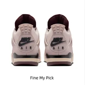 Light Pink Suede and Leather Mid-Top Basketball Sneaker with Matching Mesh Accents