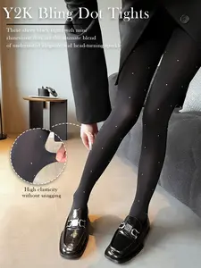 Printed Polka Dot Pantyhose, High Elastic Slimming Stockings, Y2K Sexy Thin Leggings, Sweet Cool Girl Fashion, All Seasons Wear
