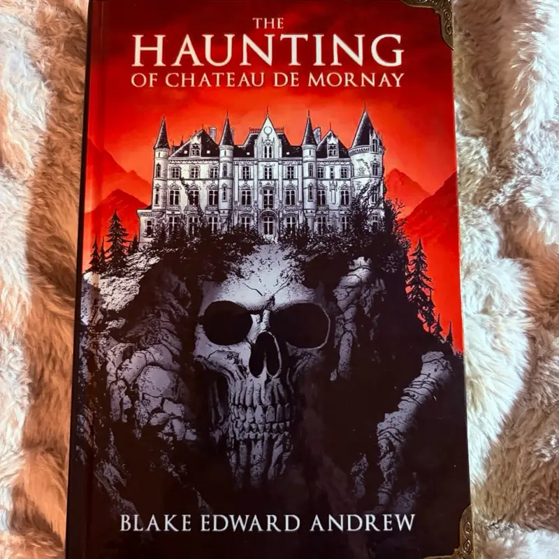 Book 1 hardcover: Booktok Indie Award Nominee The Haunting of Chateau de Mornay, signed, bookmark, and metal corner protectors. My debut gothic horror