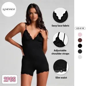 LUMENNEST Women's Minimalist Lace Series Thin Strap Tight Stretch Bodycon Dress, Multifunctional Seamless Camisole Shapewear, Comfortable Sports Outdoor Clothing