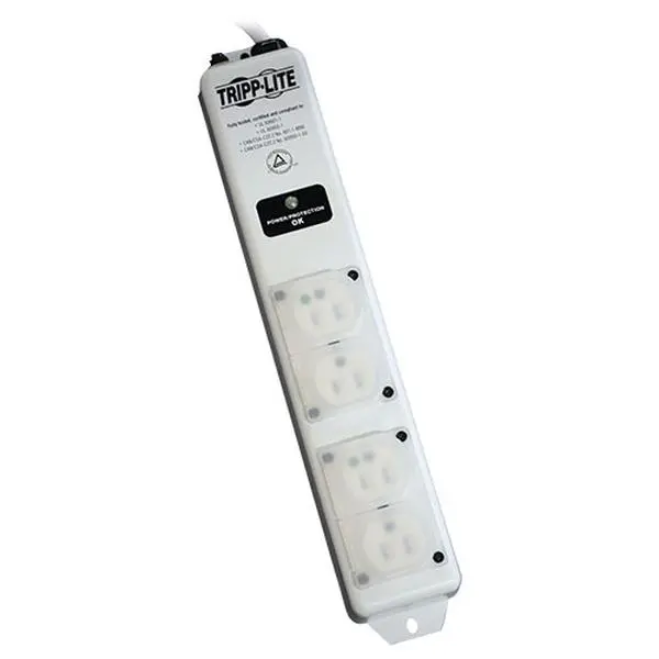 Tripp Lite SPS406HGULTRA Hospital-Grade Surge Protector with 4 Outlets, 6 ft. Cord, Strip Power Protection