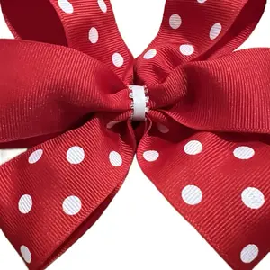 Forever Love Red Bow with White Polka Dots, Classic Design, Ideal for Gifts and Celebrations Elegant Plaid