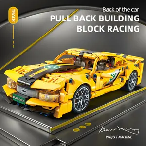 Super bumblebee building blocks assembled sports car, racing car, educational toy car, assembled model,  cool birthday gift. Creative gift