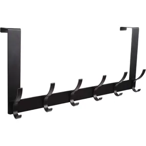 Six-Hook Wall-Mounted Coat Rack for Entryway, Heavy-Duty Door Hanger with Strong Load Capacity, Versatile Garment Hook for Home Organization