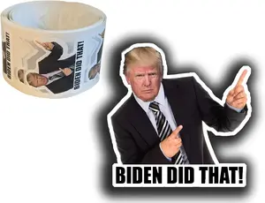Decal Dude 100-Pack Biden Did That Trump Joe Biden I Did That Stickers - Roll, Remove, Repeat