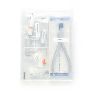 Rimless Glasses Repair Kit – Includes Plier, 2 Pairs of Rubber Jaws, and 3 Sizes of Mounting Sleeves (1.4/1.5/1.6)
