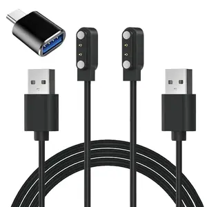 Watch Charger  Compatible for TOZO, for , for Fitpolo, for Enomir, for Aeac, for Quican, for Tensky, for , for SKG  Watches 3.3FT   & USB-A to USB-C Adapter