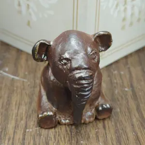 Handmade Lucky Elephant Tea Pet Museum-Inspired Design