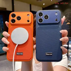 For MagSafe Solid Color Matte Soft TPU TechWoven Metal Lens Protection Phone Case For iPhone 17 Pro Max 15 13 14 16 Pro Max Case