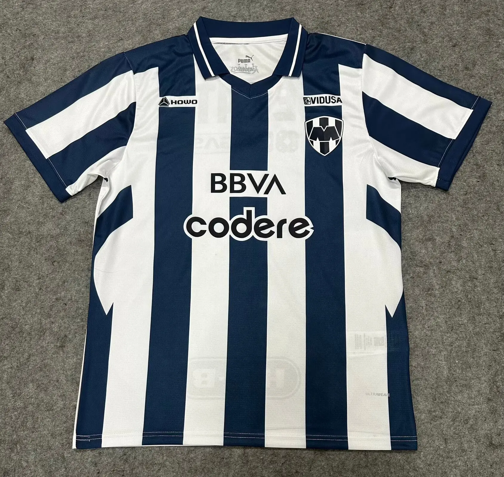 Monterrey 26-27 Home Blue & White Soccer Jersey, All Size S-5XL, Breathable Game Day Sports Shirt, Short Sleeve, Quick-Dry Football Shirt, Liga MX Fans Jersey