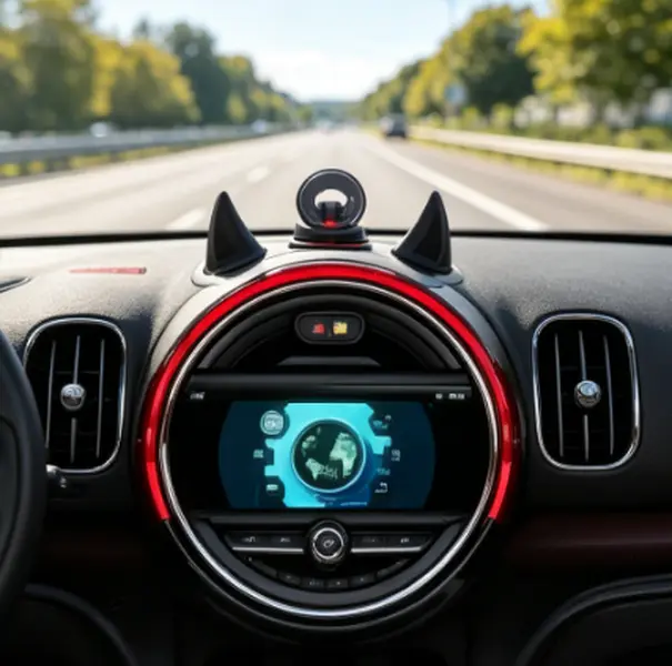 Car Exterior & Interior Decoration Accessories Set - Stable Hood Scoop, Illuminated LED GMC Emblem, Rear Tail Light Covers, Universal Fit Wireless Charger, Easy Attach Compact Devil Horns, Dodge Compatible, LED Lights, Unique Guy Gift, Lightweight, Backli