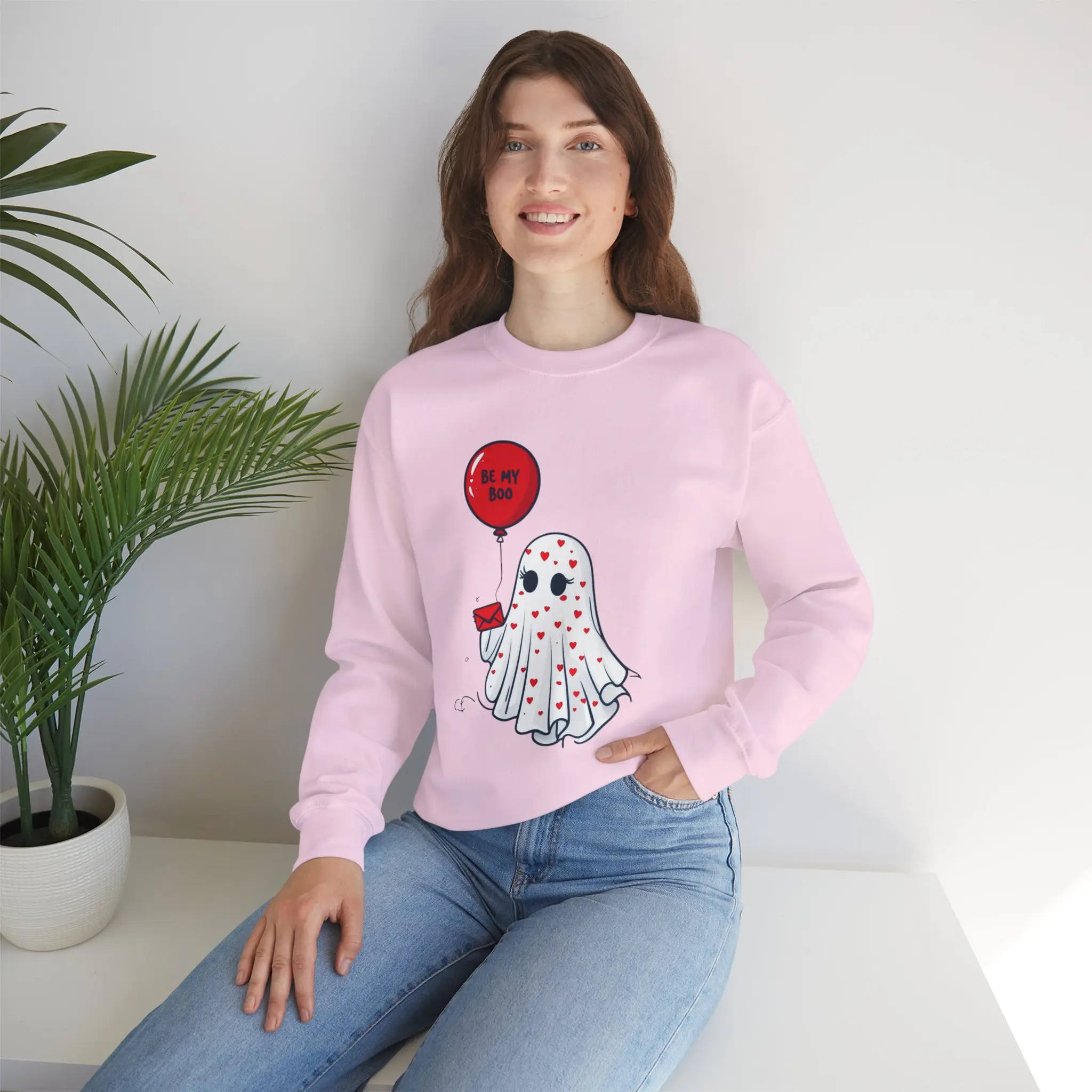 Valentines Day Cute Be My Boo Unisex Sweatshirt, Valentine Gift, Love Sweater, Heart Shirt, Romantic Jumper