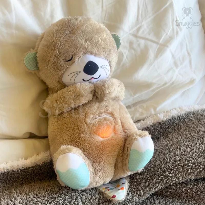 Breathing Otter Original - MultipleModes-Soothe'n Snuggle Otter -Music Lights &Breathing-Arrily Anxiety Relief Otter-Pet Toy Dog  Cat toys