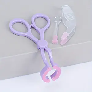 3-in-1 Contact Lens Kit – Easy Removal, Cleaning & Storage All in One,Soft Silicone Contact Lens Remover and Insertion Tool Set Include Tweezers Black