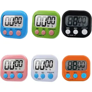 6 Pack Large Screen Digital Kitchen Timer,  Timer, Big Digits Loud , Count Up/Down, /Off , Teachers, Classroom, Cooking, Baking