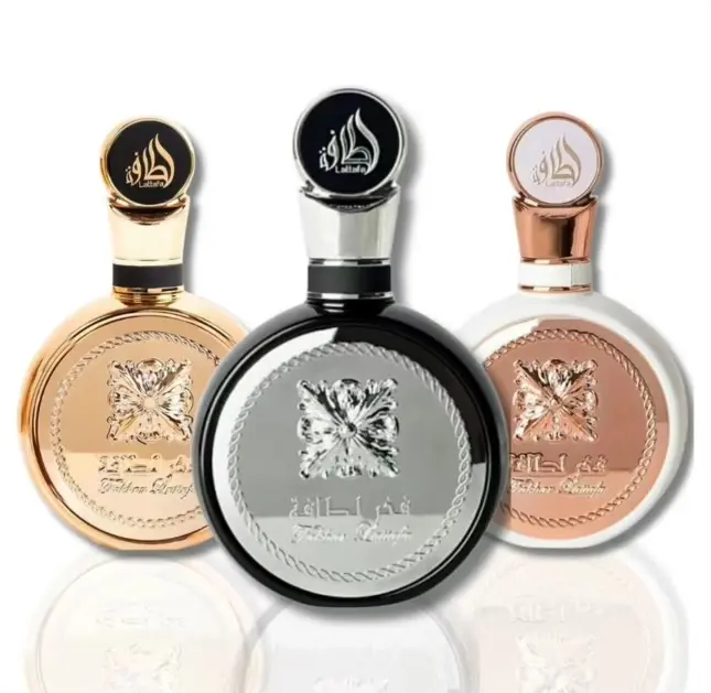 Lattafa Bundle | Fakhar | Extrait + Rose + Black | Unisex Fragrance | 100 ML - 3.4 OZ | Eau De Parfum | Silkwood Blossom - Mandarin Orange & Orange Blossom