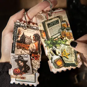 20pcs Witch Newspaper Series Dark Theme Sticker Pack, Art Stickers, Stickers Kit, Handmade Journal Supplies, DIY Scrapbook Greeting Card Frame Album Creative Stationery