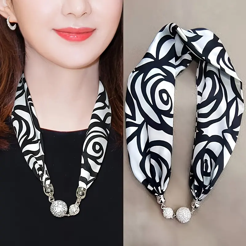 "Shape-Shifting Elegance! 🧣 💫   Magnetic Scarf-Necklace Hybrid - 3-Second Winter-to-Spring Style Alchemy for Women |   Invisible Warmth Tech Meets Parisian Chic 👗 🔥 # QuietLuxury