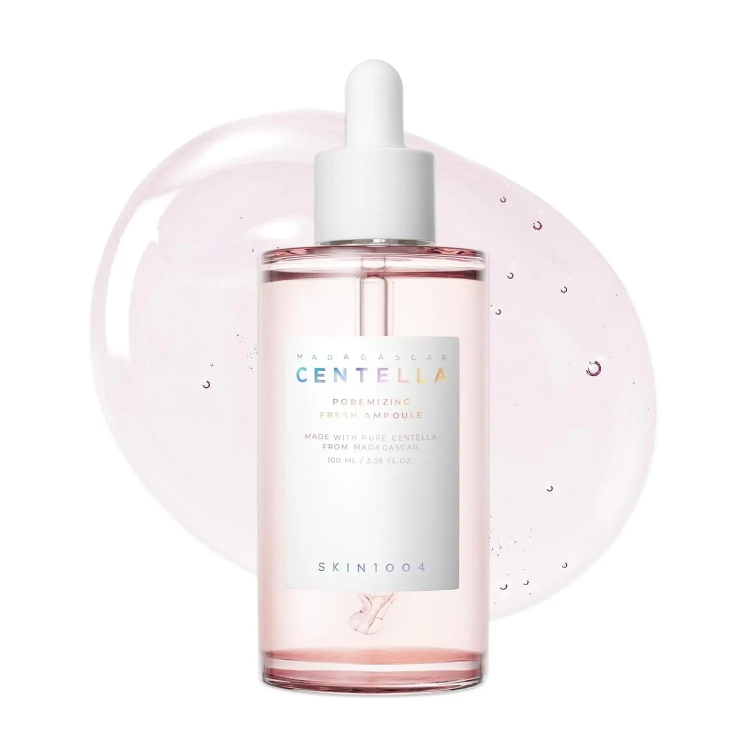 SKIN1004 Madagascar Centella Poremizing Fresh Ampoule - Single Item, 3.38 fl. oz(100ml) - Soothing Hydration Serum for Oily Combination Skin, Clay