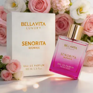 Bella Vita Luxury Senorita Eau de Parfum 100ml – Yuzu, Lotus, Magnolia & Musk | Fresh & Fruity Long-Lasting Women’s Fragrance