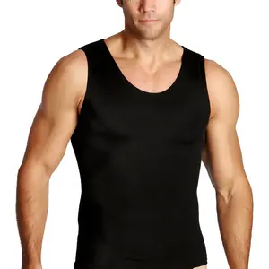 InstantFigure Men’s Insta Slim Compression Muscle Tank Shapewear MS0001 – High-Compression Slimming Undershirt for Gym, Sports & Everyday Wear, Body Sculpting Fit, Breathable Stretch Fabric, Core Support Tank Top, Sleeveless, Smooth Garment