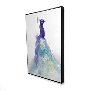 360 Stand 24x36 in. Abstract Water-Themed Peacock Motif Wall Photo Decor - Gift-Worthy Home Decor Poster & Print for Home Supplies, Decoration, Artwork
