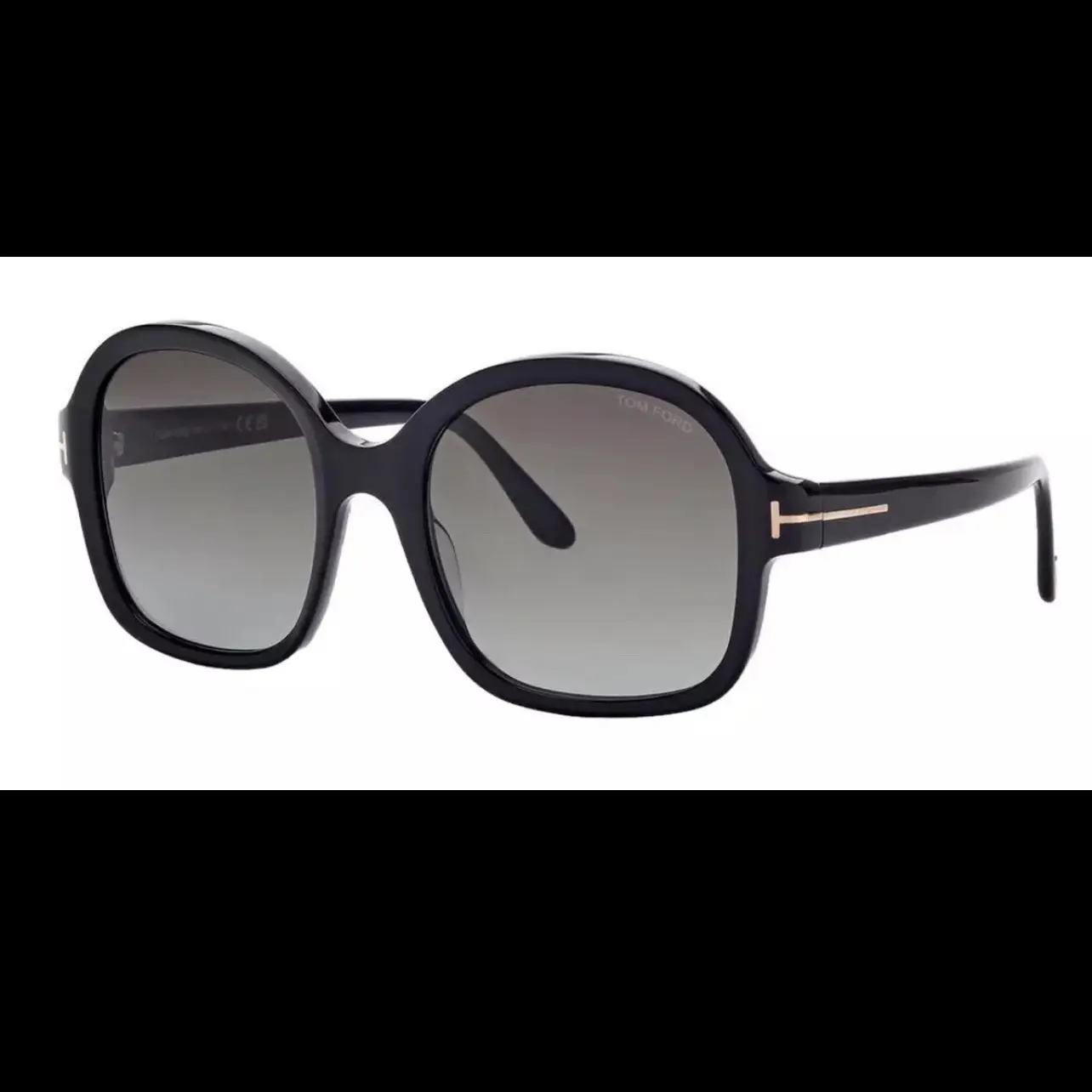 Tom Ford FT1034 Hanley Women's Sunglasses - Black Smoke Frame, Gradient Lens, 140mm Temple Length, UVA Protection, 100% Authentic