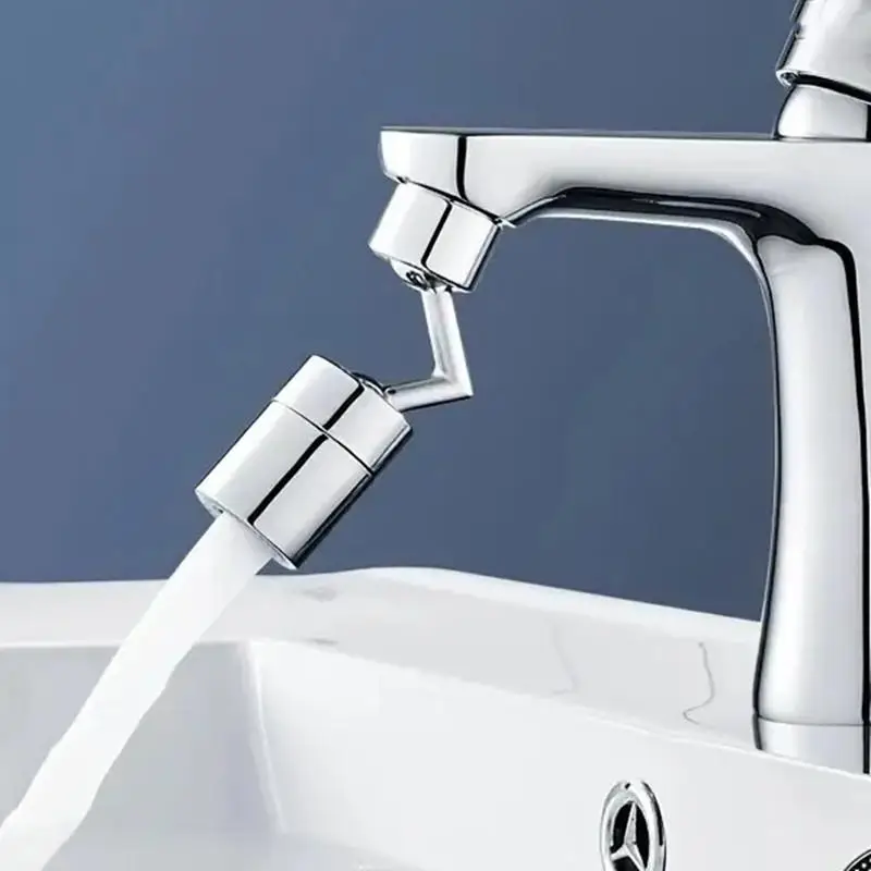 Rotatable Kitchen Faucet Aerator, 1 Count Flexible Bathroom Faucet Extender Adapter, Splash Proof Sink Faucet Attachment, Practical Kitchen Gadget, Ba