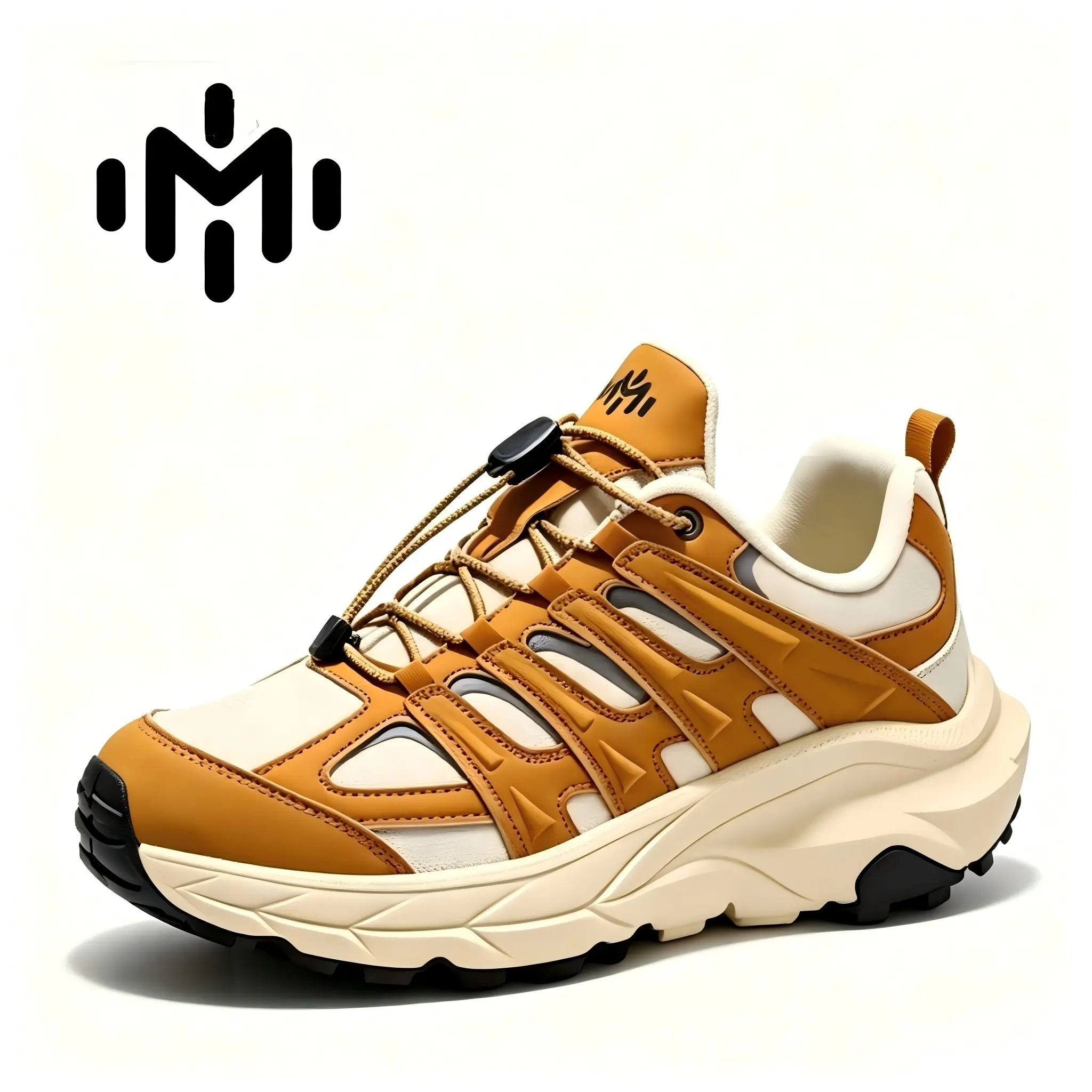 Men’s Lightweight Breathable Hiking Shoes,  Quick Adjustable Drawstring Laces, Trekking, Mountain Climbing, Fishing, Running, Travel, Road Trip, City Street Walking, Daily Commute, Backpacking, Picnic, Park Hikes, Wilderness Adventures