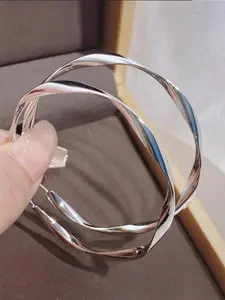 Fasion Geometric Design Hoop Earrings, Fashion Jewelry for Party, Daily Clothing Decor, Trendy All-match & Exquisite Jewelry for Birthday Gift, Fashionable Hoop Earrings