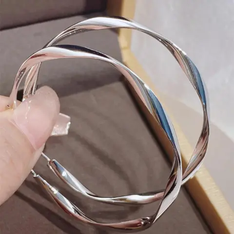 Fasion Geometric Design Hoop Earrings, Fashion Jewelry for Party, Daily Clothing Decor, Stylish Jewelry, Trendy All-match & Exquisite Jewelry for Birthday Gift, Fashionable Hoop Earrings, Ear Hoops
