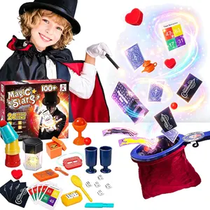 Magic Tricks Set - Magic Kit for Kids Age 6+ Magician Starter Kit with Learning Video Instructions Magic Wand Card for Beginner 6 7 8 9 10 11 12 Years Old Boys Girls Christmas Birthday Gift Toy