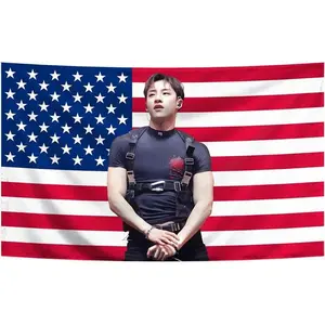 Stray Band Kids Bang Singer Chan American Flag Wall Tapestry Living Room University Dormitory Party Background Decoration Playground Indoor and Outdoor Decoration
