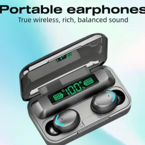 True Wireless Earbuds with Led Display Earphones