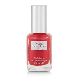 Karma Naturals Nail Polish - Little Red Dress Aluminium Nail Art Cutics Blend