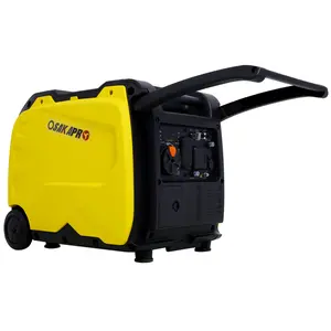 Super Quiet Inverter Generator 4500w Portable Generator Electric Start, Foldable Handle with Wheel, 212cc 4 Stroke EPA Compliant
