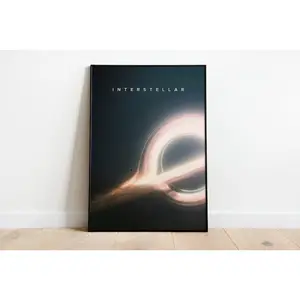 Interstellar Minimalist Poster | Christopher Nolan | Interstellar Gift | Space Art