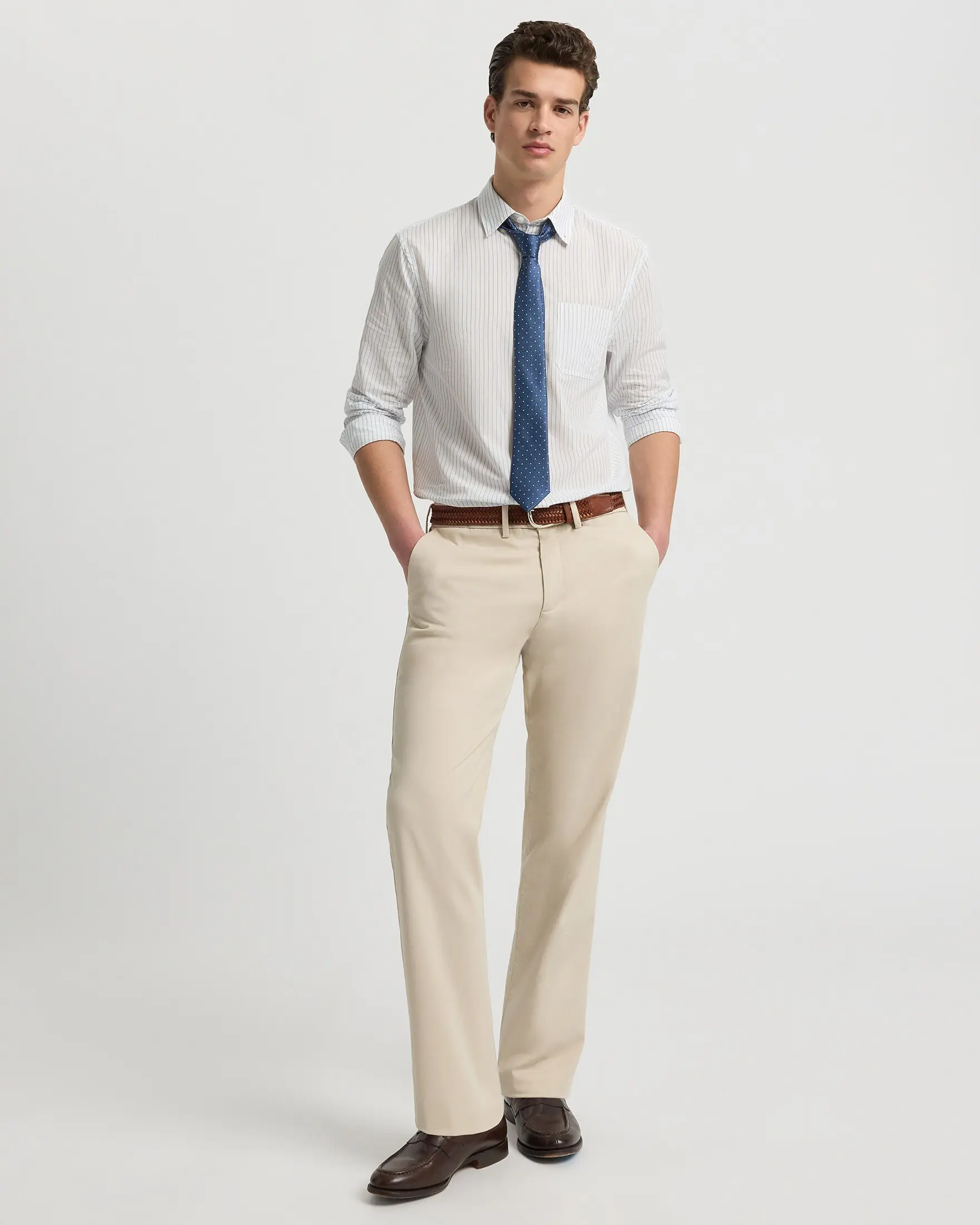 Express Straight Comfort Waist Hyper Stretch Chino, Fabric, Plain