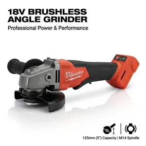 Milwaukee 125mm Brushless Grinder for DIY Projects