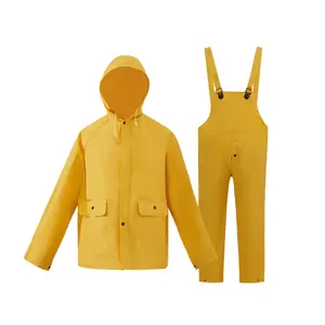 2W International  Heavy Weight Rain Suit, Yellow - 4XL