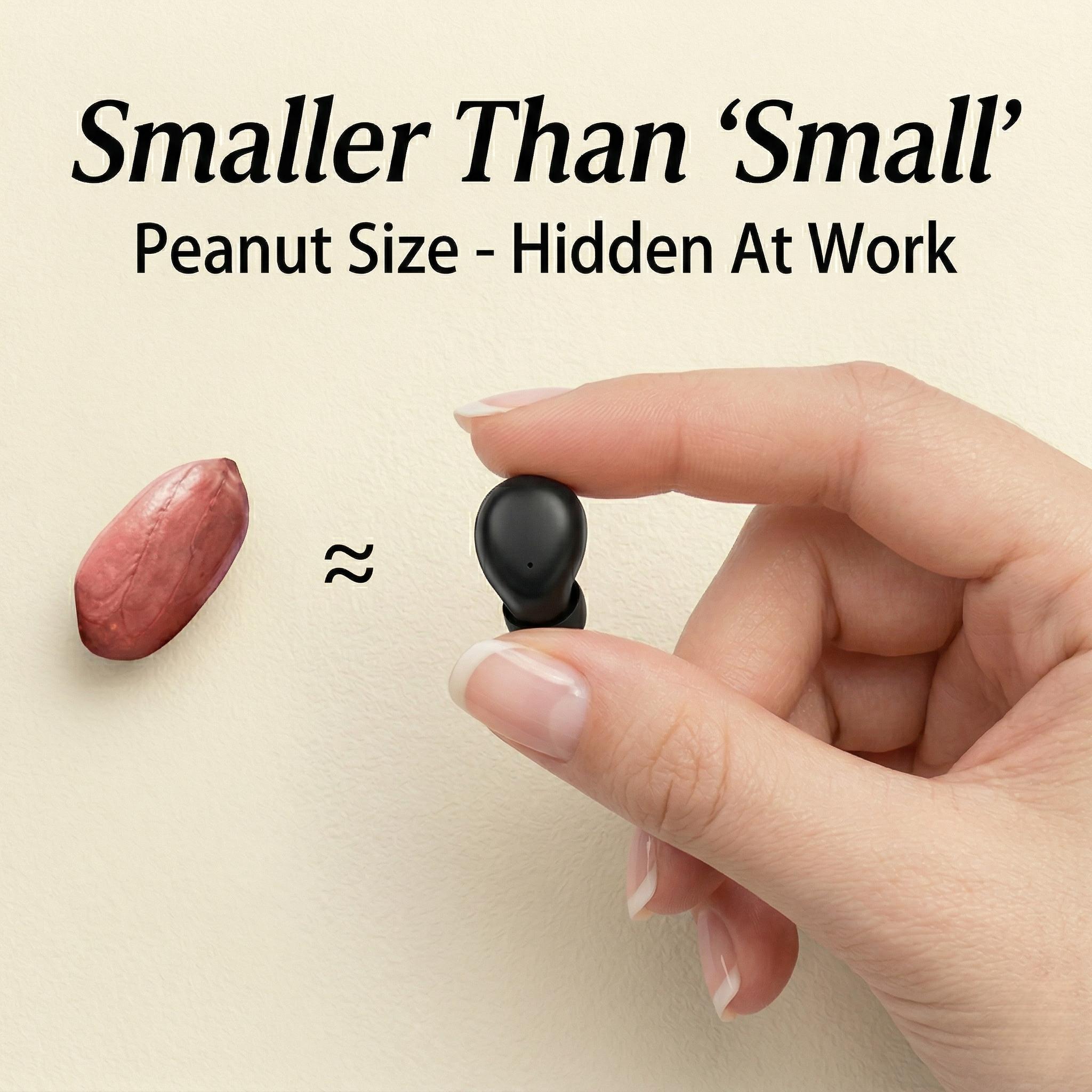 Mini Invisible Wireless Earbuds, Bluetooth 5.4 True Wireless In-Ear Headphones with HD Sound, Noise Cancelling Sport Earphones for Sleep & Gaming