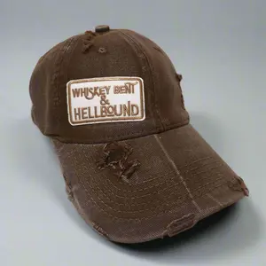 Whiskey Bent Baseball Hat in Brown