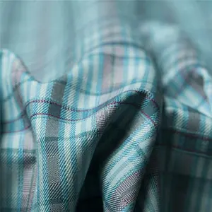 Color-Woven Silk Fabric Plaid Pattern Dress Material, Width 54.3 Inches, Sold by Meter, Craftsmanship Cloth, Ideal for Sewing Projects, Ethnic Geometric Pattern