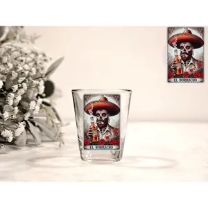 El Borracho UV DTF Shot Decal