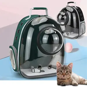 Transparent Pet Backpack, Breathable Dual-Shoulder Bag for Cats & Dogs, Portable Small Dog Carrier, Animal Carrier, Durable Outdoor Use
