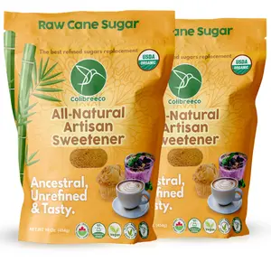 Unrefined Cane Sugar, Powdered Panela Sugar, Naturally Sweet and Chemical-Free, Piloncillo, Jaggery, Raw Sugar, Brown Sugar. Flavor Organic